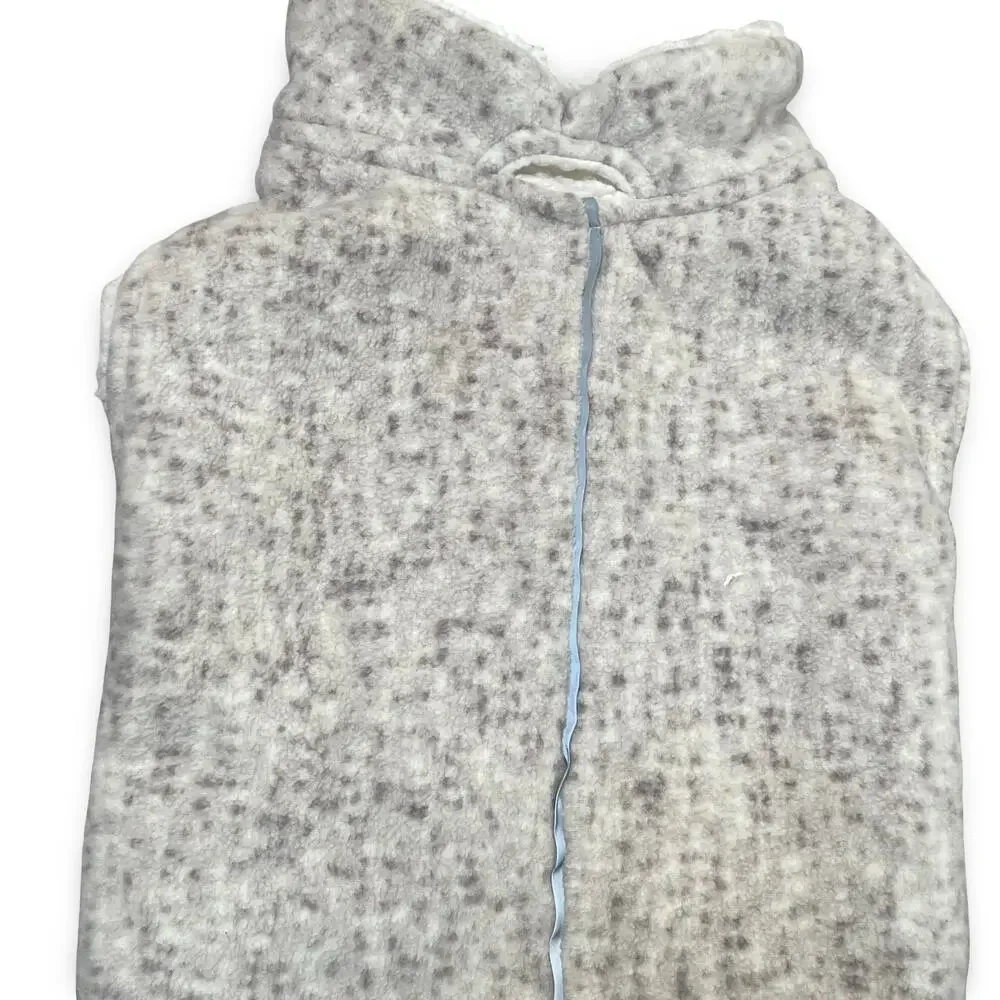 Barkley & Finn Dog Coat Jacket XS Sherpa Lined Pet Pup Vest Taupe Cream Fleece